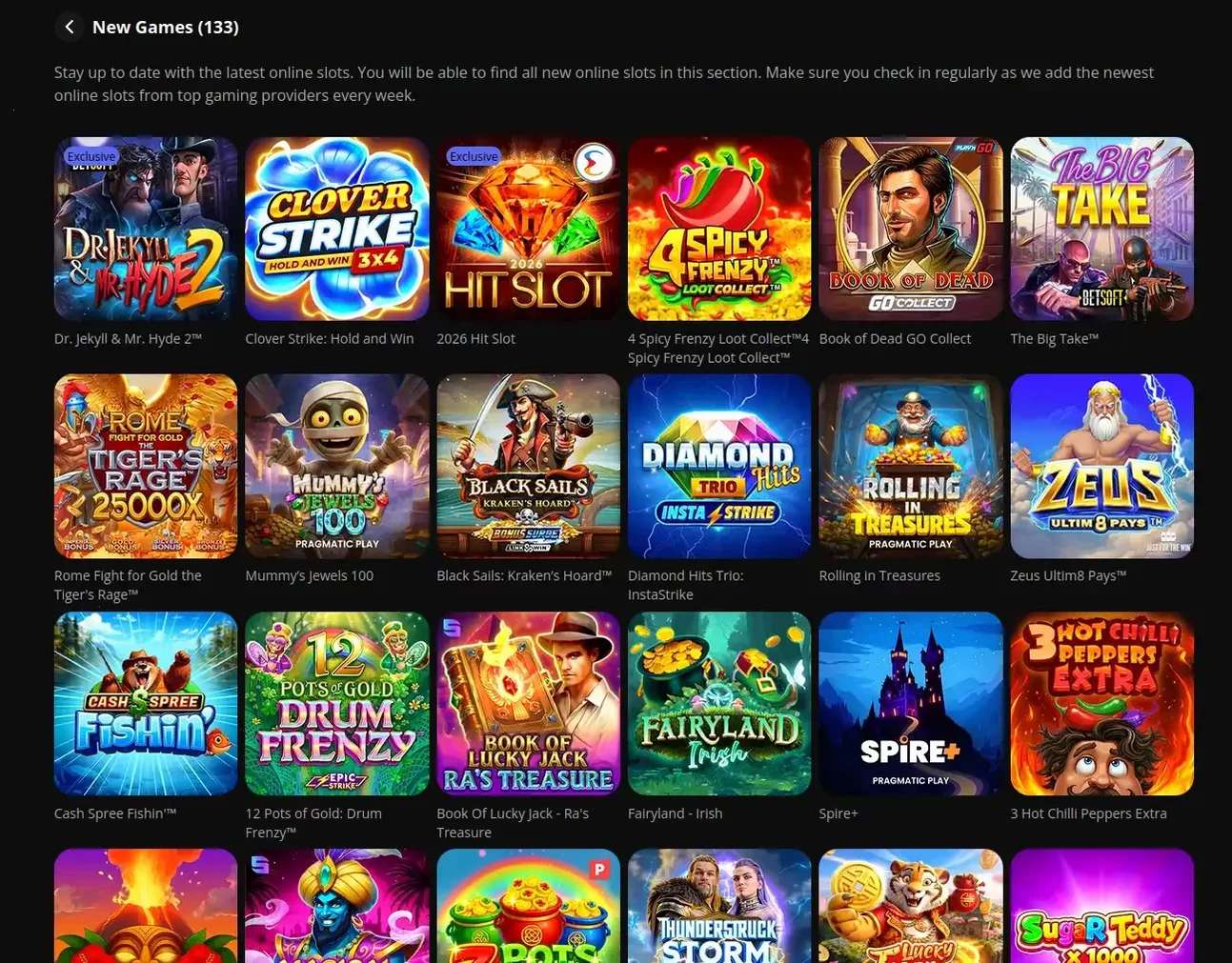 Игровой интерфейс онлайн казино Бабосс